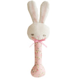 Baby Bunny Stick Rattle - Posy Heart