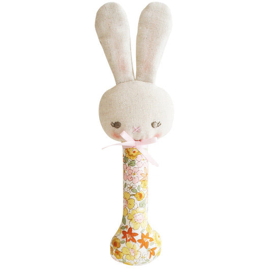 BABY BUNNY STICK RATTLE - SWEET MARIGOLD