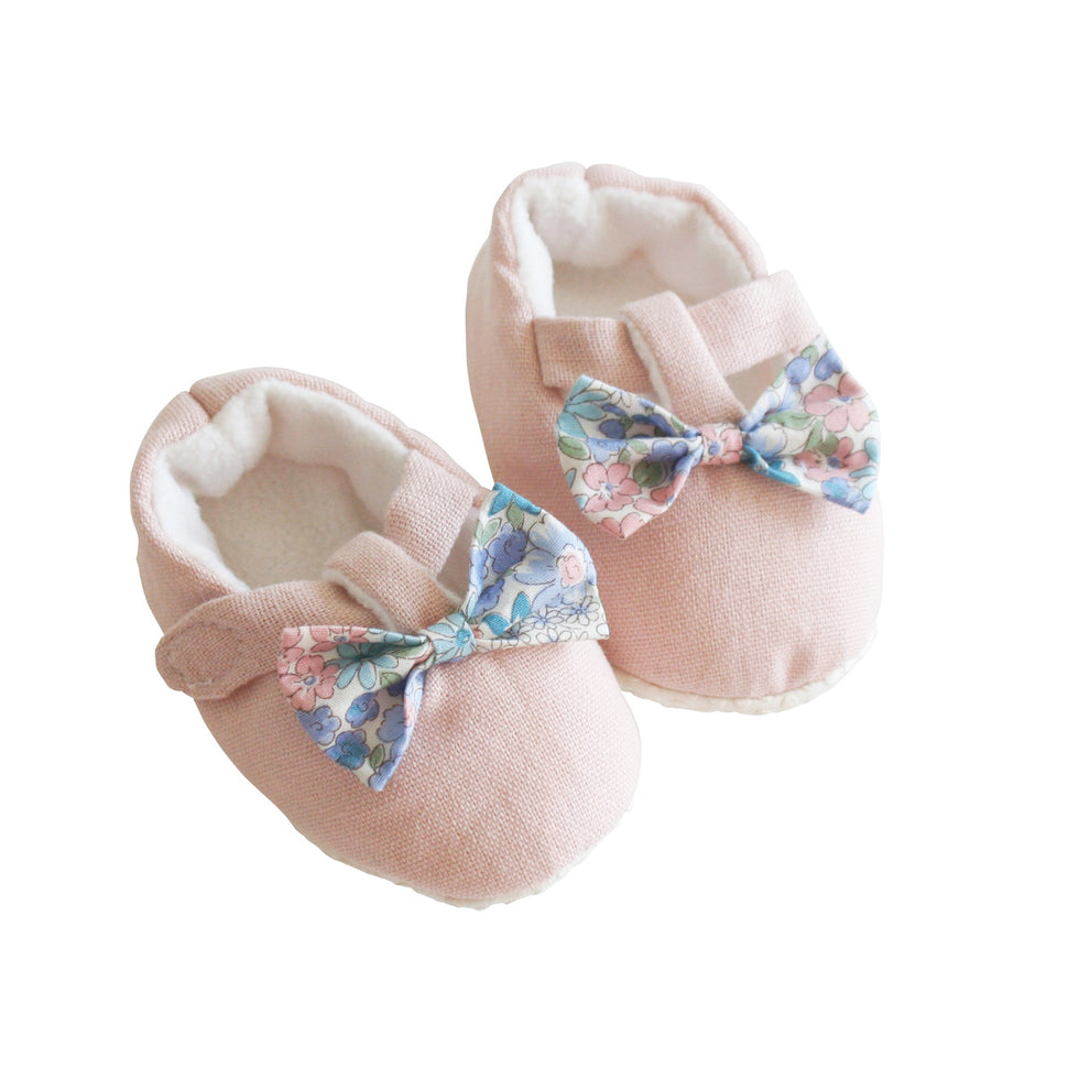 BOW BOOTIES - LIBERTY BLUE