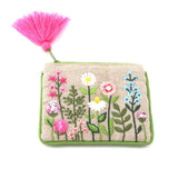 Flower Garden Embroided Purse