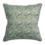 Iznik Celadon Moss Linen Cushion - 50cm