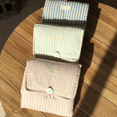 LITTLE TRAVELLER CHANGE MAT - CHAMBRAY STRIPE - GEORGES of Dubai