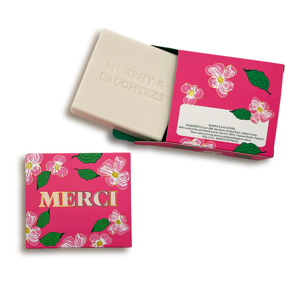 MESSAGE ON SOAP - ROSE (MERCI)