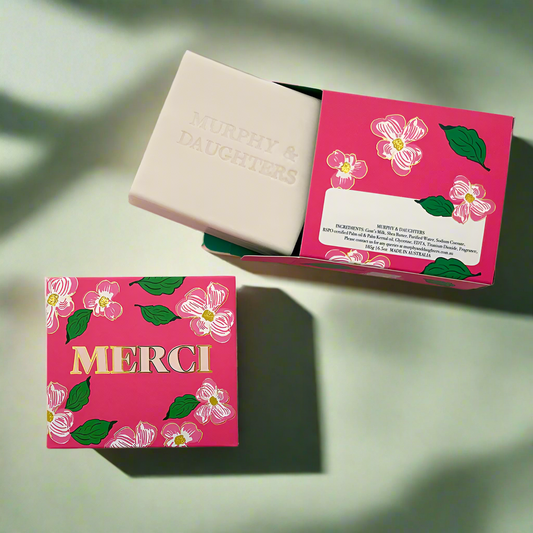 MESSAGE ON SOAP - ROSE (MERCI)