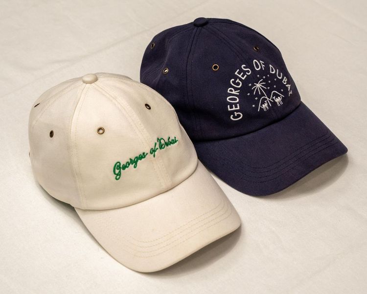 GEORGES OF DUBAI CAP -  NAVY & WHITE