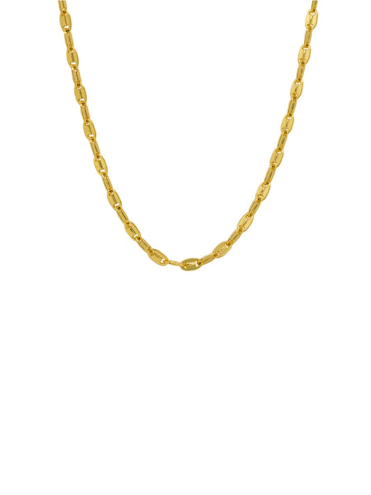 GOLD ROLO CHAIN NECKLACE