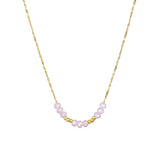 Gold Rose Quartz Petite Necklace