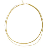 Gold Grace Double Chain Necklace