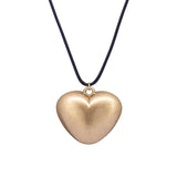 Gold Big Heart Necklace
