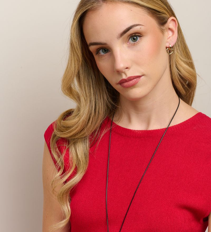 Gold Big Heart Necklace