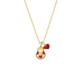 Red Babushka Necklace