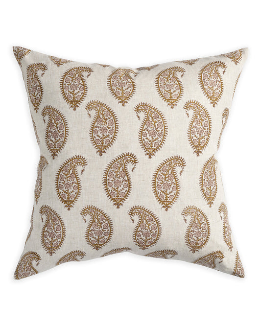 PAISLEY PETAL LINEN CUSHION - 55CM