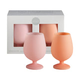 Unbreakable Stemm | Wine Glasses |Peach - Petal