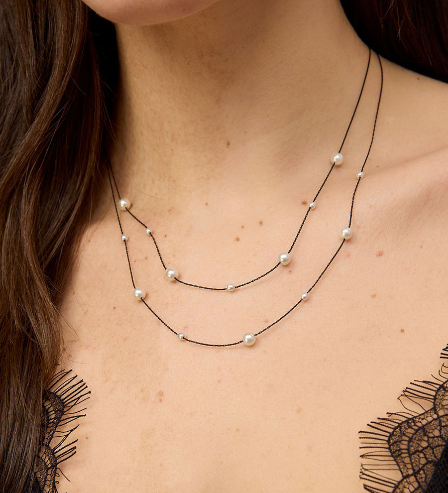 Black Chain and Pearl N/L