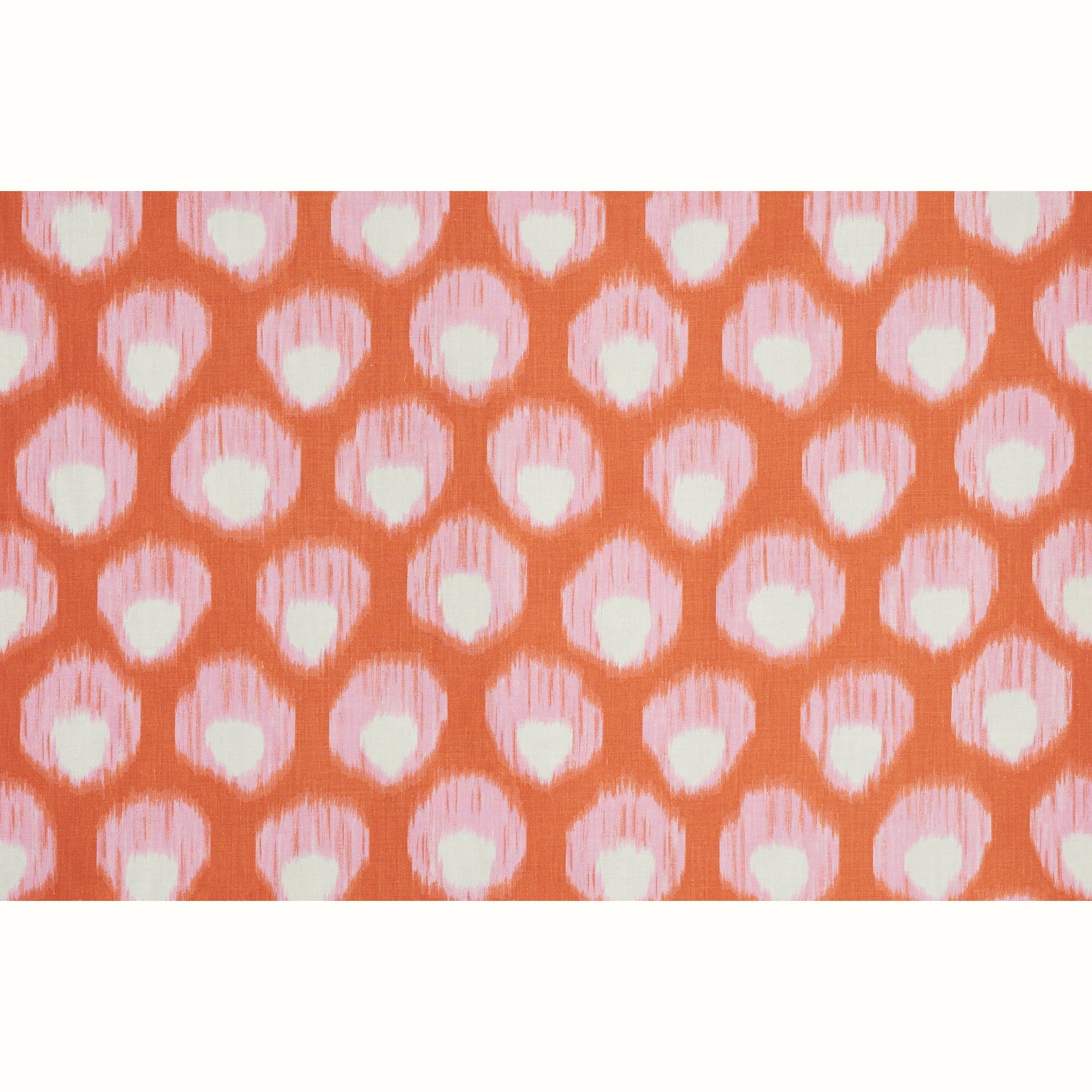 Bukhara Pink/Orange fabric by Peter Dunham shown in detail, reference 111BKH04