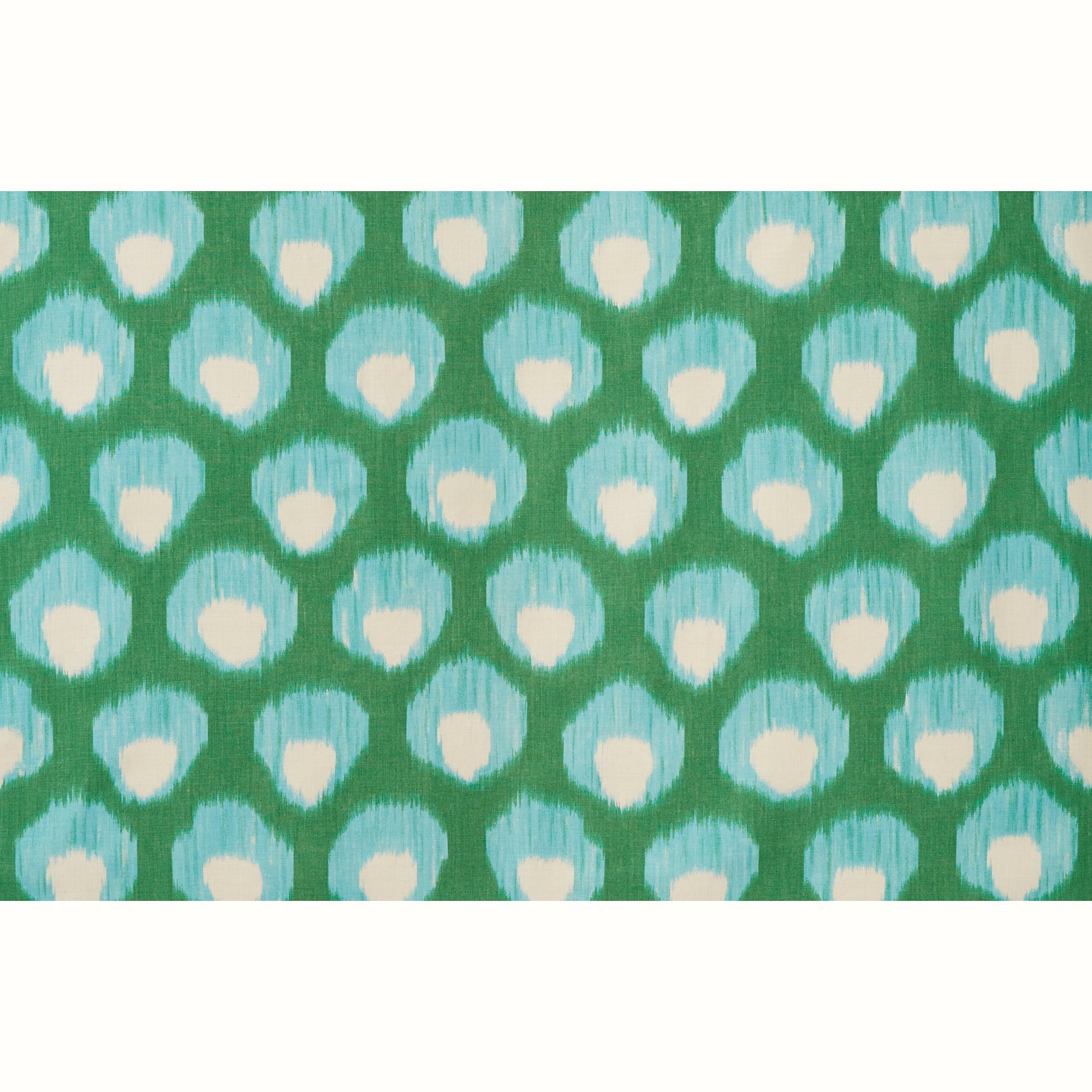 Bukhara Blue/Green fabric by Peter Dunham shown in detail, reference 111BKH05