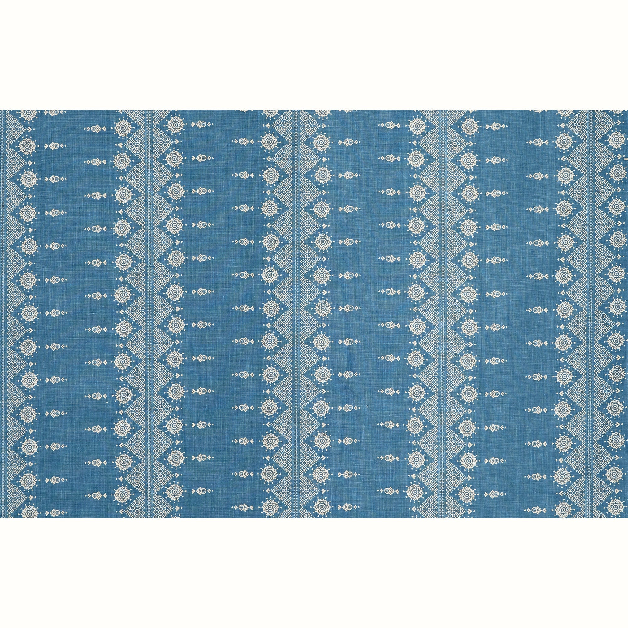 Carmania Indigo fabric by Peter Dunham shown in detail, reference 111CRM10