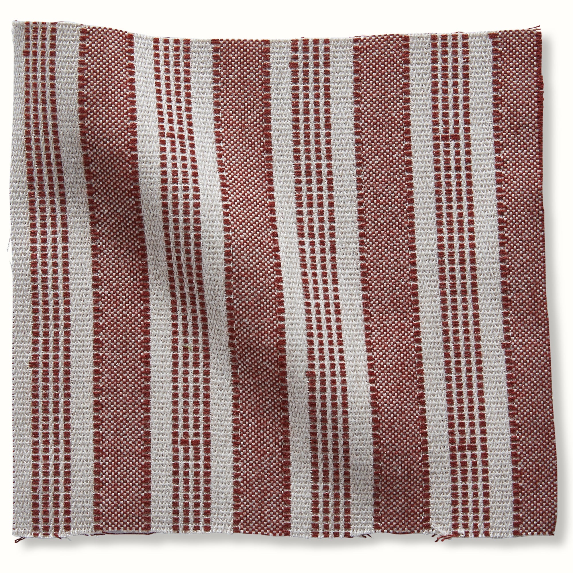 Amida Red on Natural fabric by Peter Dunham, reference 131AMD04