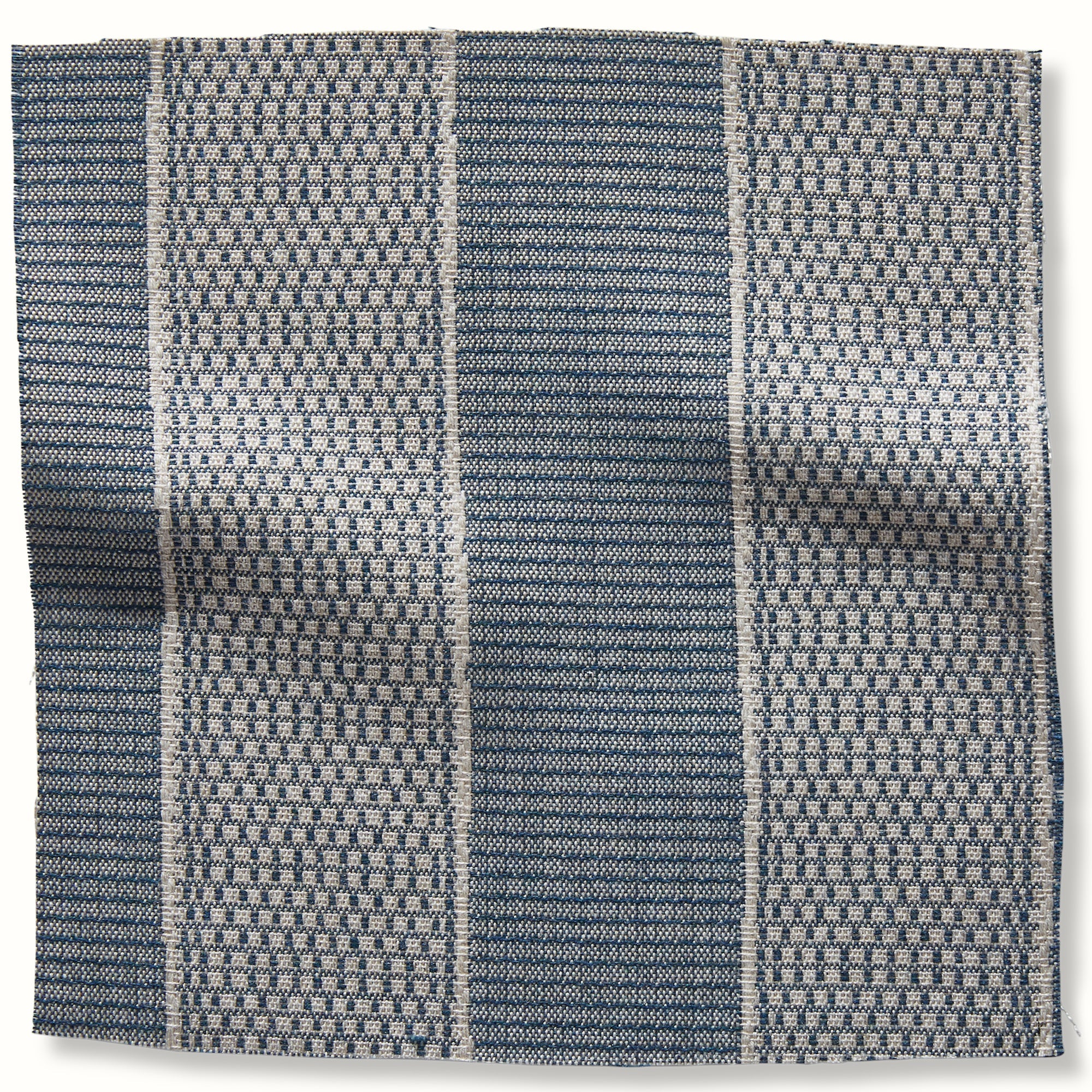 Asilah Indigo on Natural fabric by Peter Dunham, reference 131ASH01