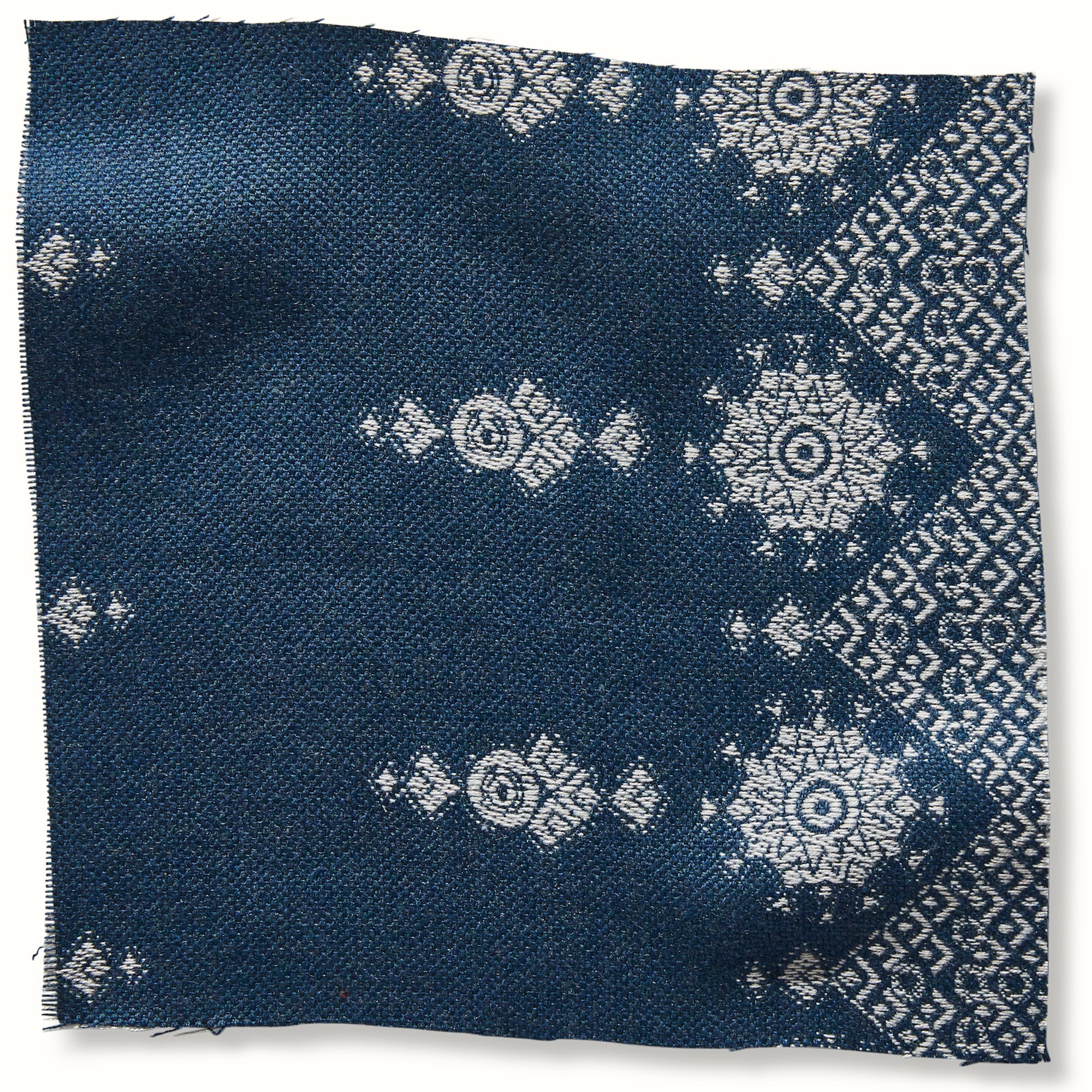Carmania White on Indigo fabric by Peter Dunham, reference 131CRM07
