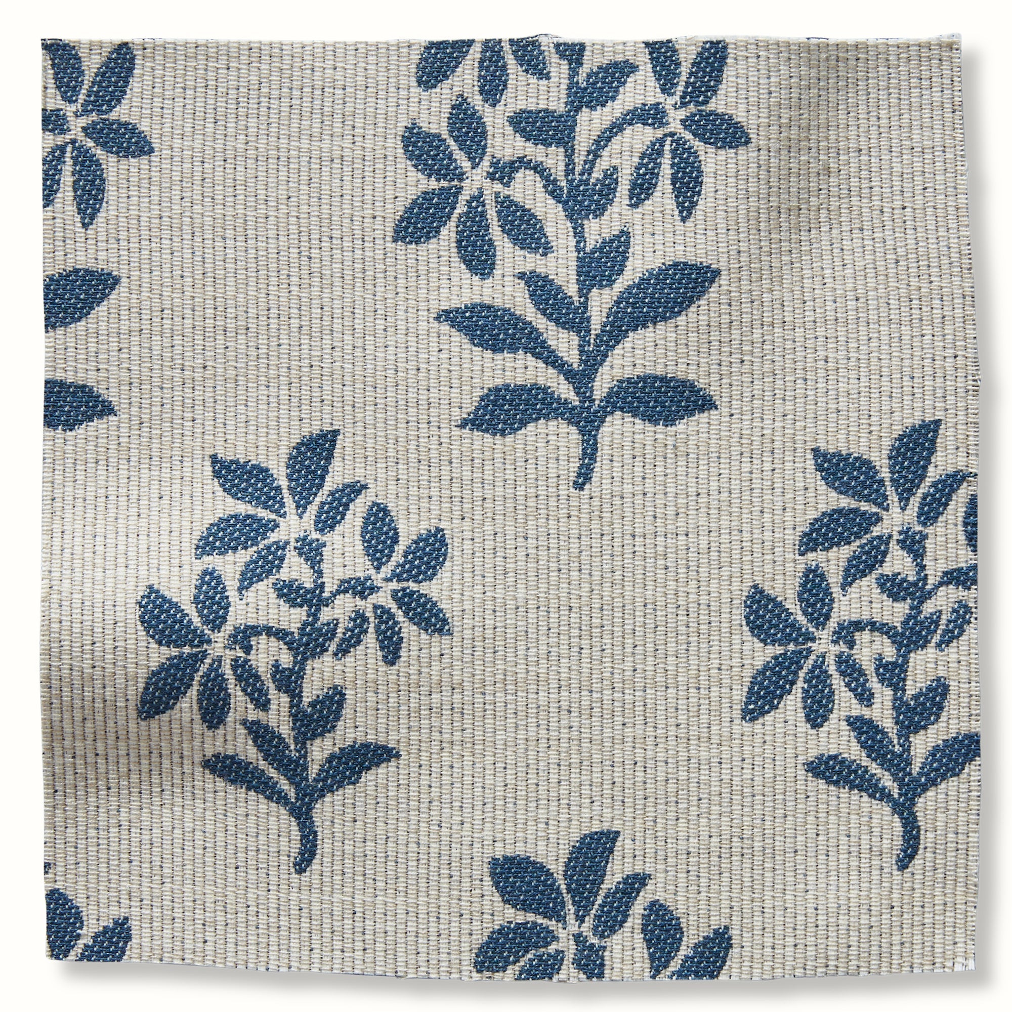 Asha Indigo/White fabric by Peter Dunham, reference 131SHA03
