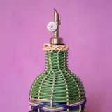 Woven Oil Pourer - Brown/Green