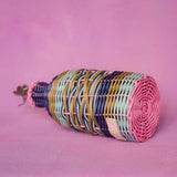 Woven Oil Pourer - Pink/Navy