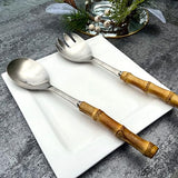 Bamboo Handle Salad Servers