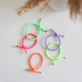 Neon Nora Hair Ties - Set of 5