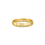 Gold Crystal Star Bright Ring