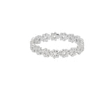 Silver Mini Daisy Chain Band Ring