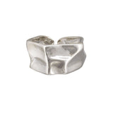 Silver Crinkle Ring