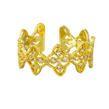 Gold Diamond Filigree Ring