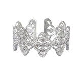 Silver Diamond Filigree Ring