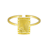 Gold Sun Rays Ring