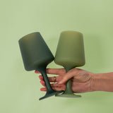 Unbreakable Swepp | Wine Glasses | Sage - Olive