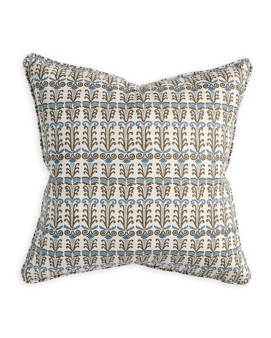 SANTORINI TOBACCO LINEN CUSHION - 50CM