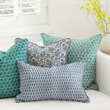 Scopello Emerald Linen Cushion - 50cm