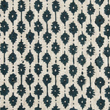Siam Pacific Blue Linen Cushion - 50cm