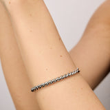 Silver Half and Half Cuff