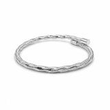 Silver Twisted Wrap Bracelet
