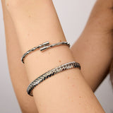 Silver Twisted Wrap Bracelet