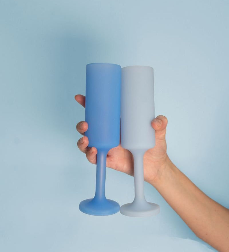 Unbreakable Seff| Champagne Flute | Sky - Kingfisher