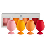 Unbreakable Stemm | Wine Glasses | Sunset 4pc