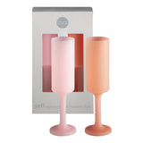 Unbreakable Seff| Champagne Flute | Peach - Petal