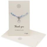 Teacher Heart Disc Pendant Bracelet - Liberty