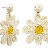 Raffia Daisy Earring