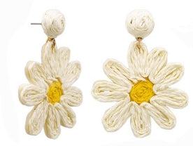 Raffia Daisy Earring