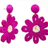 Raffia Daisy Earring