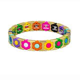 Gold Coloured Daisy Bracelet